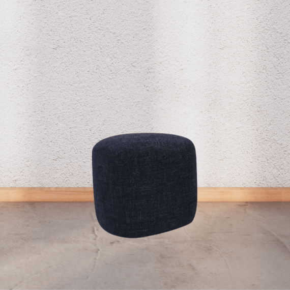 Tomar Navy Blue Triangle Ottoman