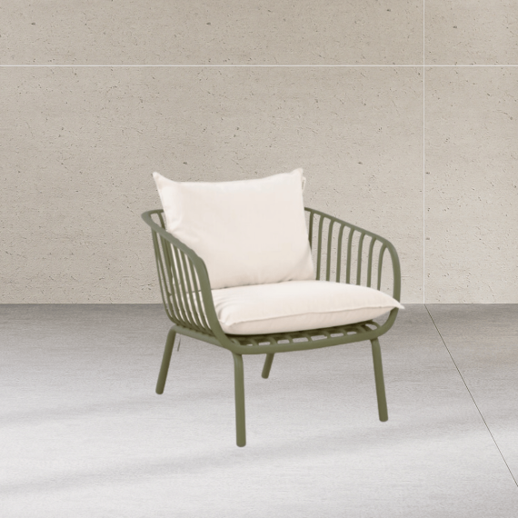 Athens Graphite Green Single Patio Chair