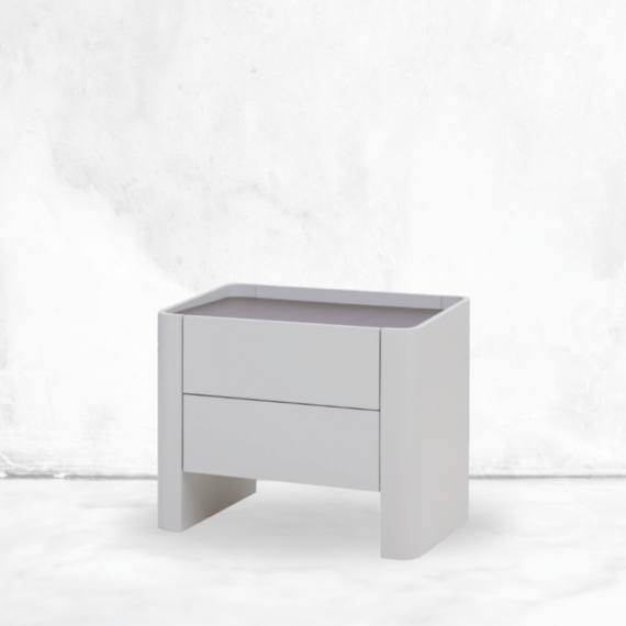 Privilegio Ash White 2-Drawer Table