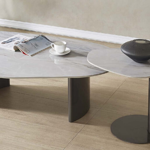 Rome Onyx Grey Modern Coffee Table Set