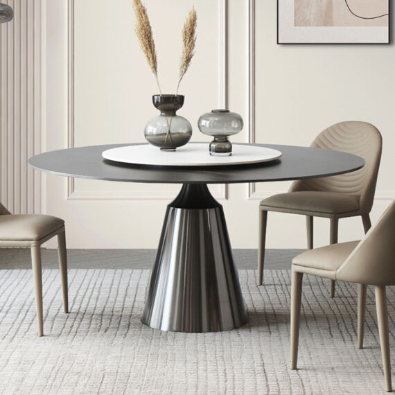 Fagaras Steel Black Dining Table