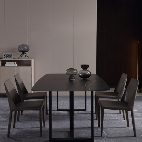 Bucharest Smart Black Dining Table