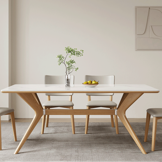 Oradea Light Cream Dining Table