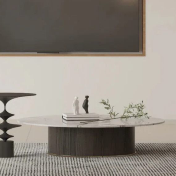 Porto Fern Green Round Coffee Table Set