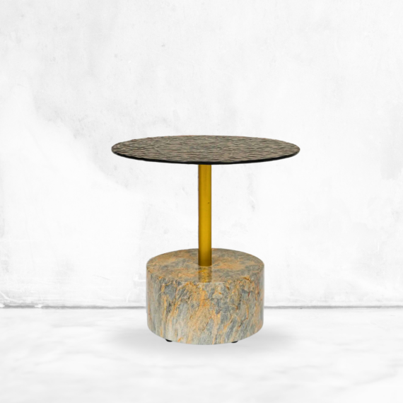 Mantua Mocha Gold Side Table