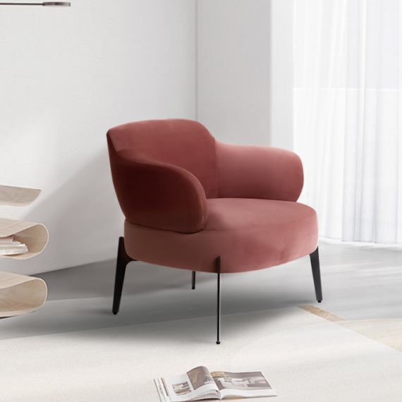 Capitoline Cherry Brown Armchair