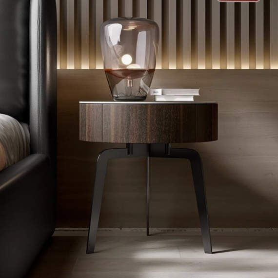 Besançon Mocha Wood Night Stand