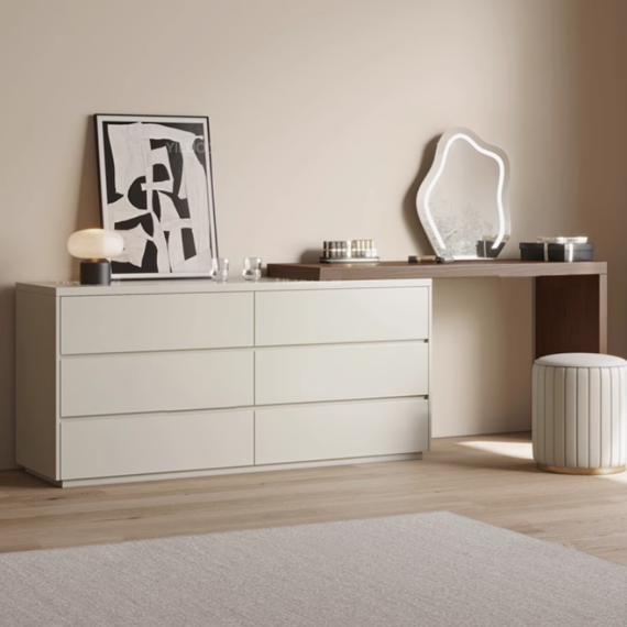 Cuenca Milky Beige Dressing Table
