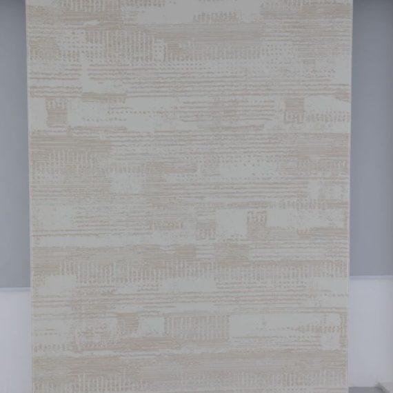 Via Luminara Cream White Wool Rug
