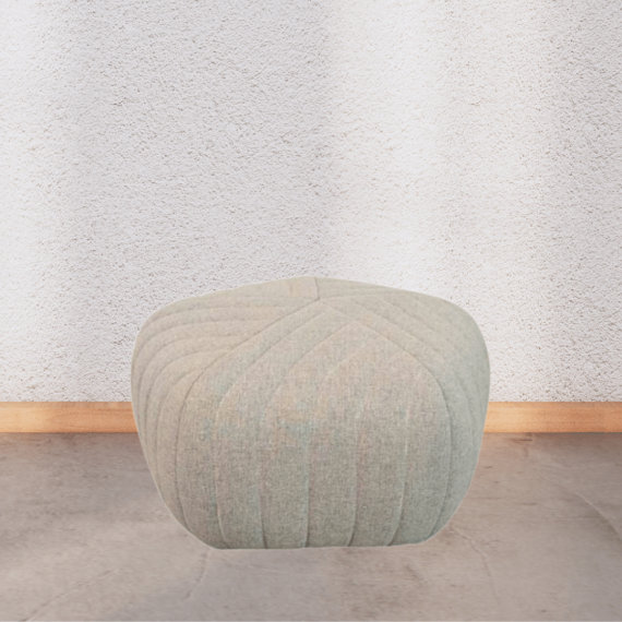 Tongeren Light Grey Ottoman