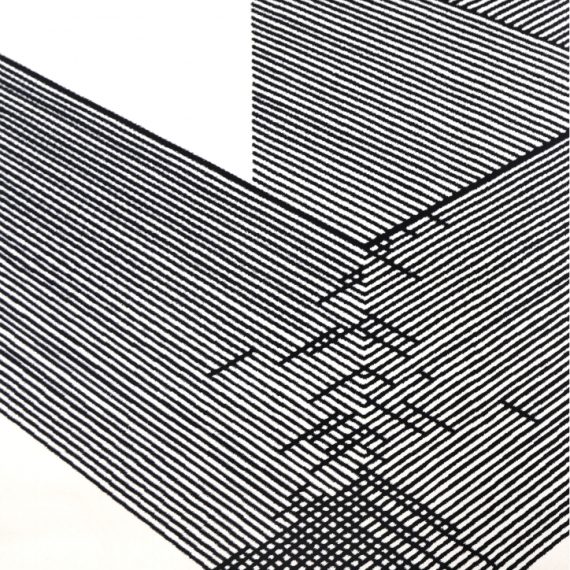 Serra Azul Geometric Nordic Area Rug