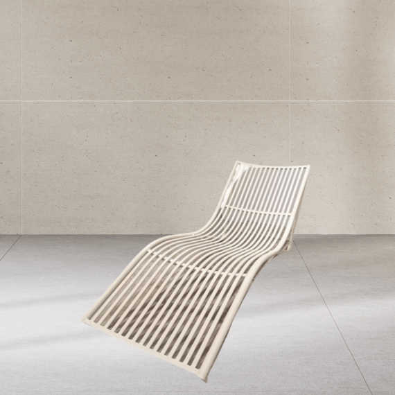 Pirot White Leisure Outdoor Lounger