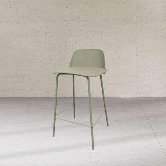 Ragusa Greyish Green Bar Stool