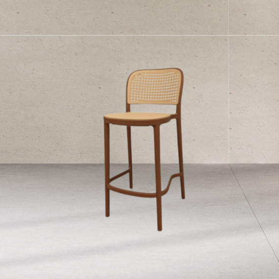 Brindisi Brown Bar Stool