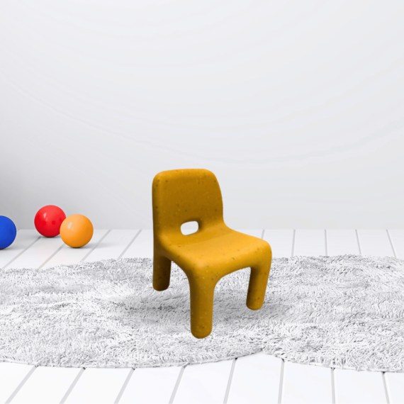 Maxime Yellow Kids Modern Chair