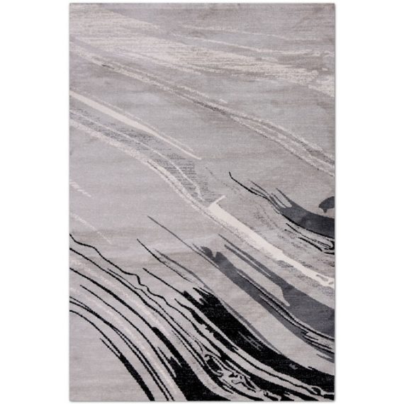 Cascata Earth Linen Abstract Area Rug