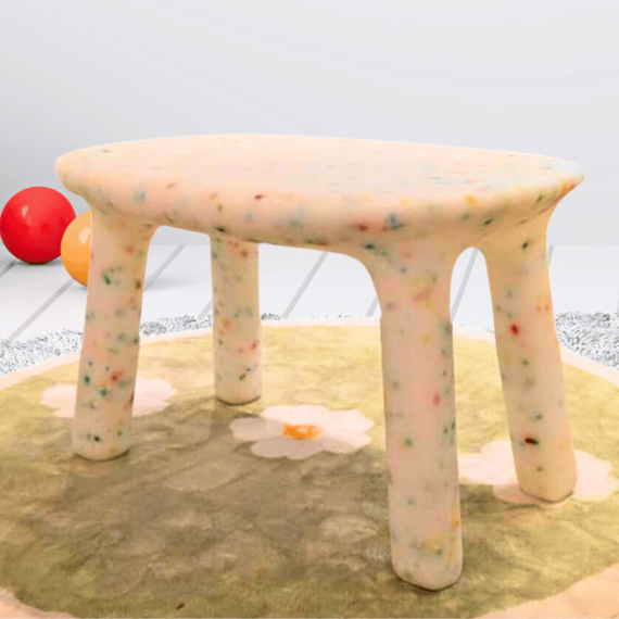Benji Pearl White Kids' Study Table