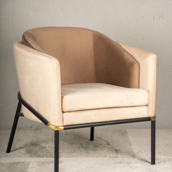 Leuven Khaki Brown Leisure Armchair