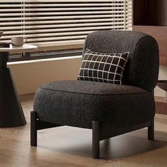 Namur Deep Blue Velvety Armchair