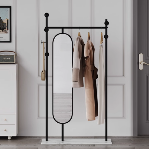 Chiavari Black White Dressing Mirror