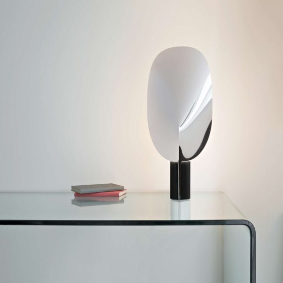 Celeste Silver Palm Table Lamp