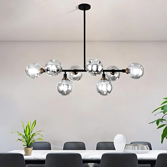 Magic Bean Molecular Smoky Glass Ceiling Lamp