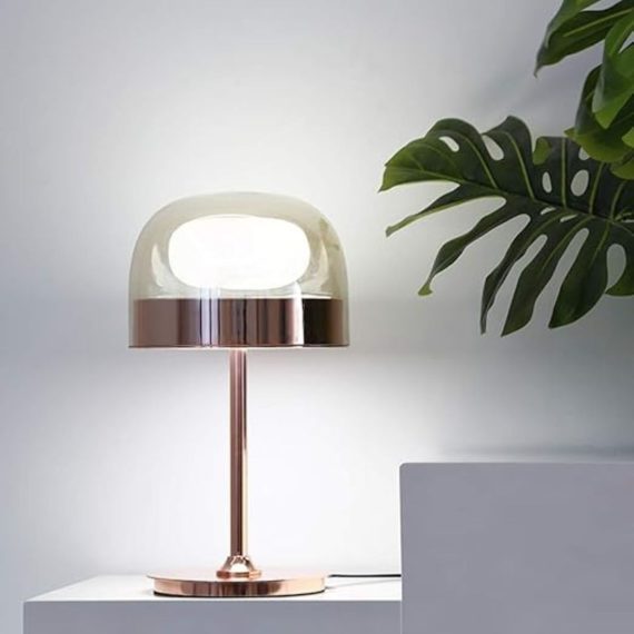 Scandi Arte Equatore Glass Desk Lamp