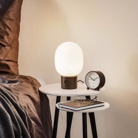 Milky Glass Globe Lamp
