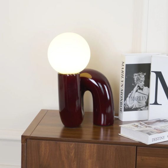 Neotenic Cherry Red Curl Lamp