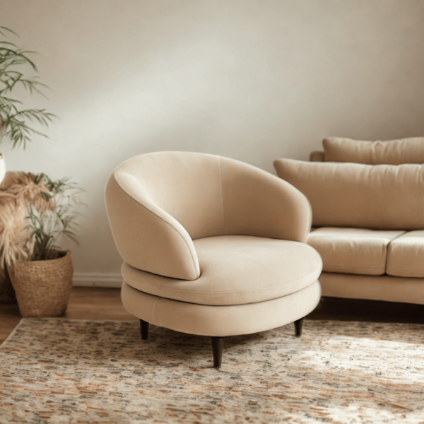 Anya Light Brown Armchair