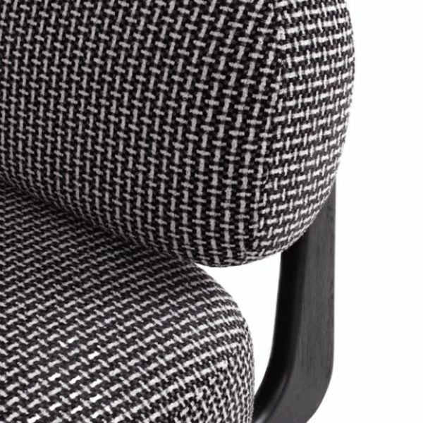 Eira Black Armchair - Image 4