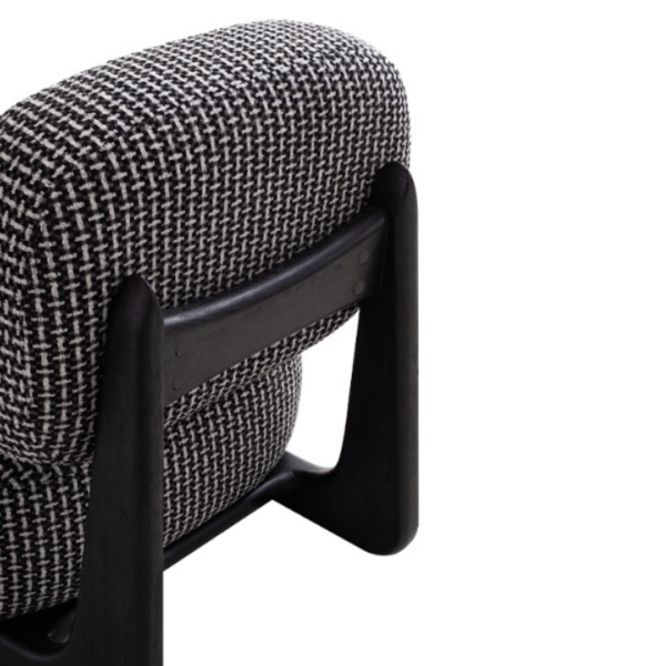 Eira Black Armchair - Image 5