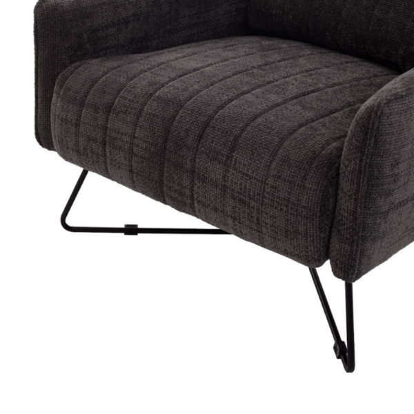 Nara Black Armchair - Image 4