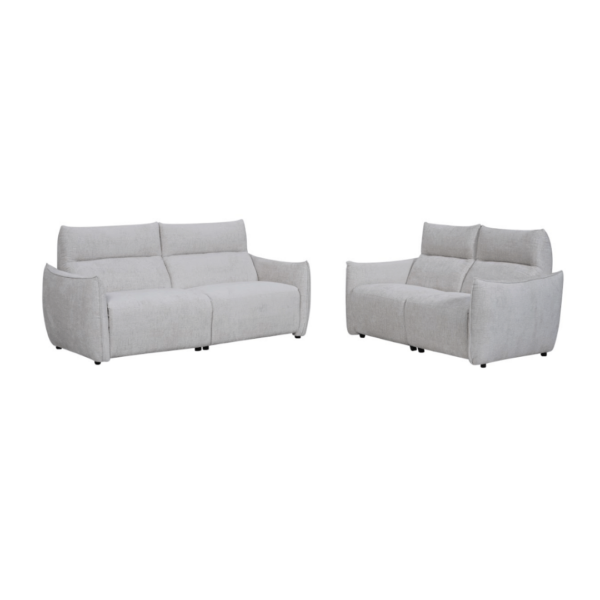 Orleans Light Grey Recliner Sofa Set - Image 5