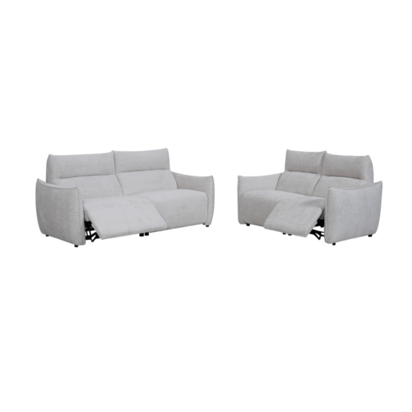 Orleans Light Grey Recliner Sofa Set - Image 6