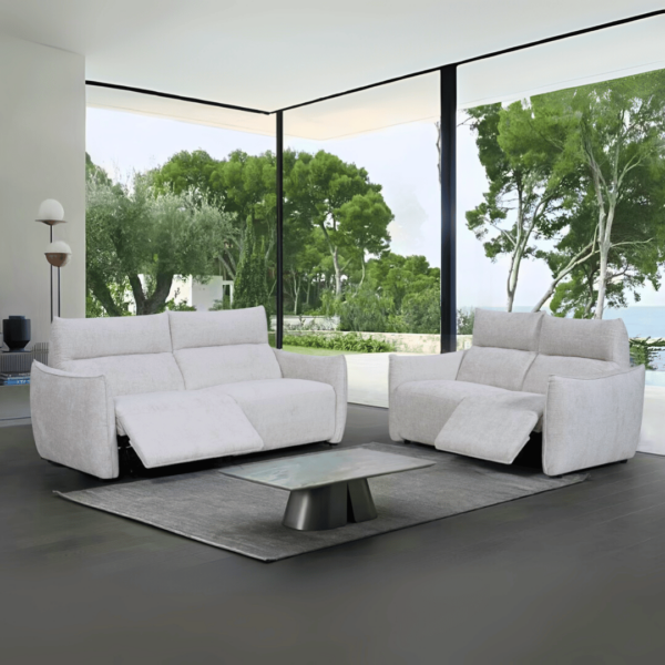 Orleans Light Grey Recliner Sofa Set