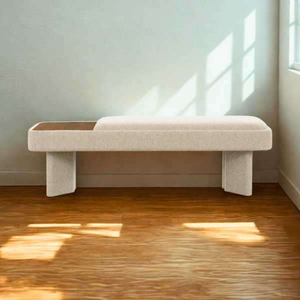 Sofia Brown Ottoman