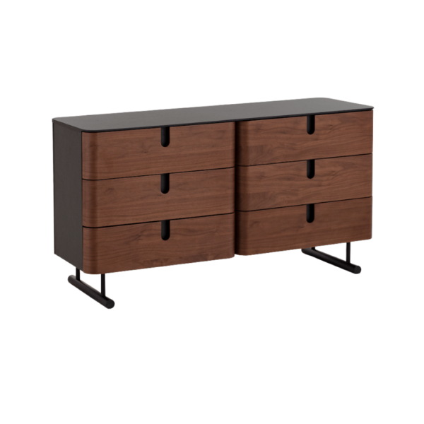 Vila Brown 6-drawer chest - Image 2