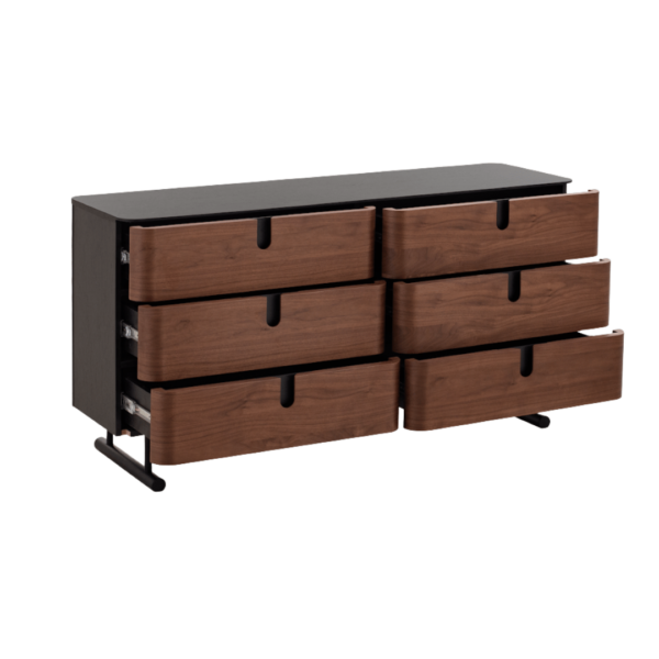 Vila Brown 6-drawer chest - Image 3