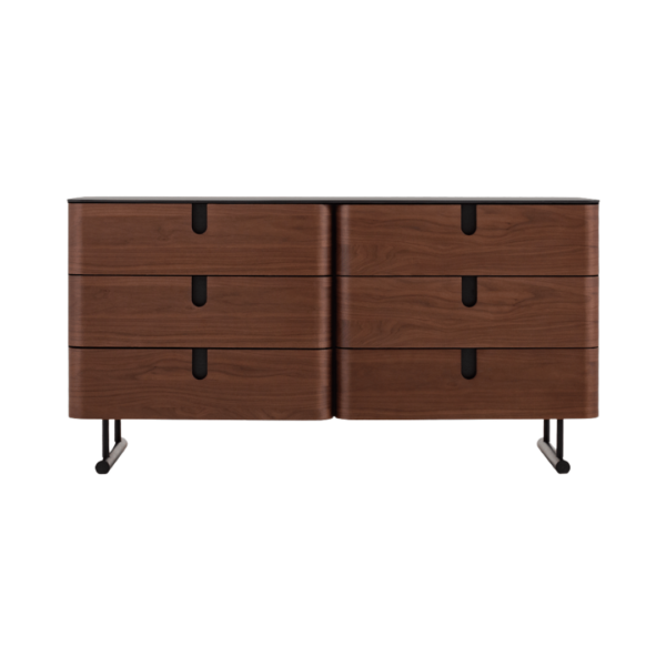 Vila Brown 6-drawer chest - Image 4