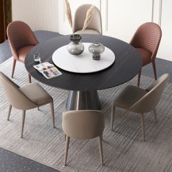 Fagaras Steel Black Dining Table5