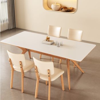 Oradea Light Cream Dining Table 05